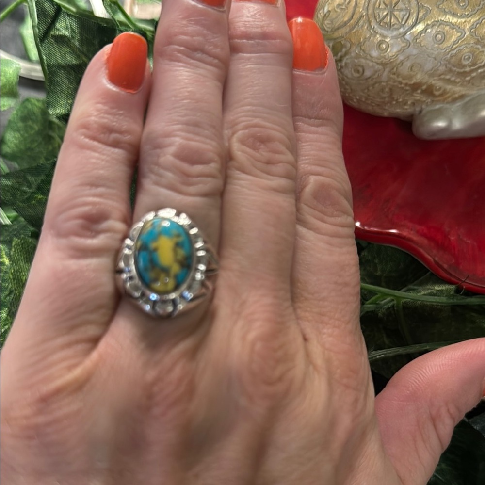 Silver and Turquoise Ring